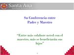 Parent Teacher Conference Presentation - Spanish 